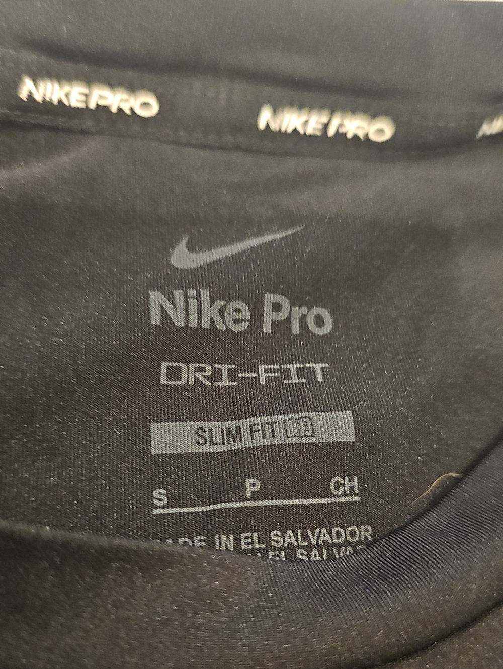 Nike Black Dri-FIT Slim Fit Performance Top
